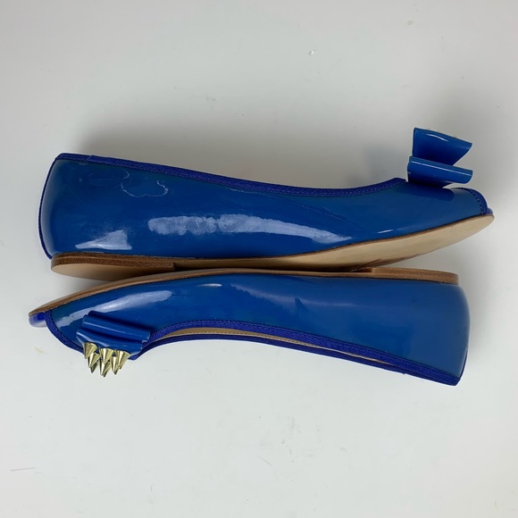 4/$25  Alejandra G. peep toe studded flats. - Picture 7 of 13